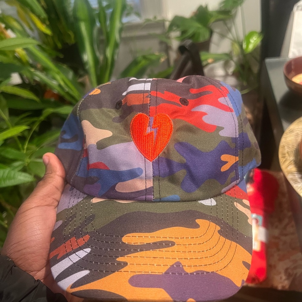 Camo Heart Kids Cap